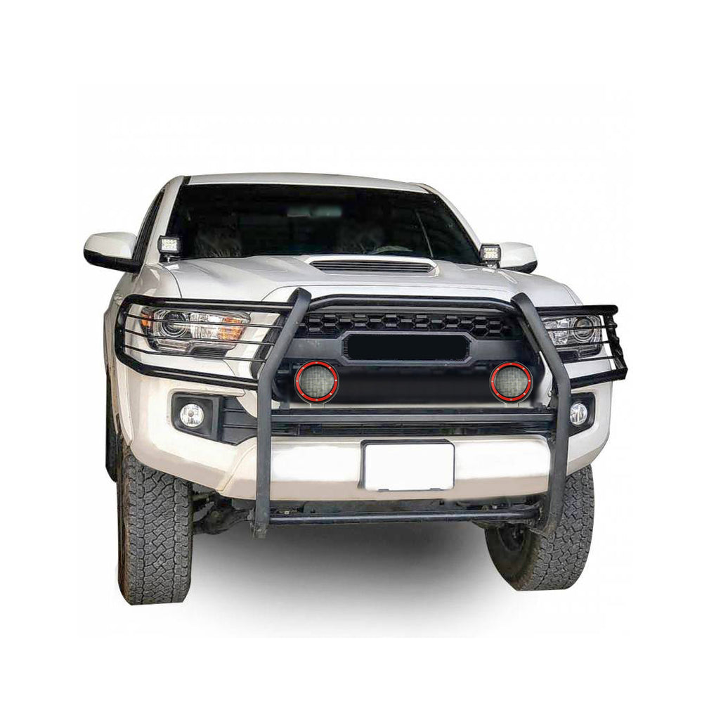 Black Horse Off Road 17A096402MA-PLFR Grille Guard Kit for Select Toyota Tacoma