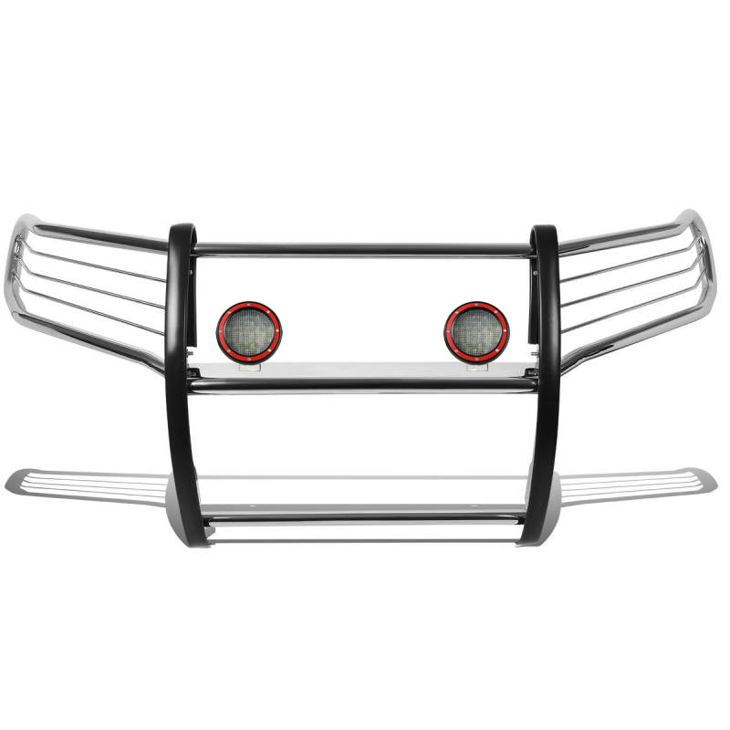 Black Horse Off Road 17A096402MSS-PLFR Grille Guard Kit for Select Toyota Tacoma