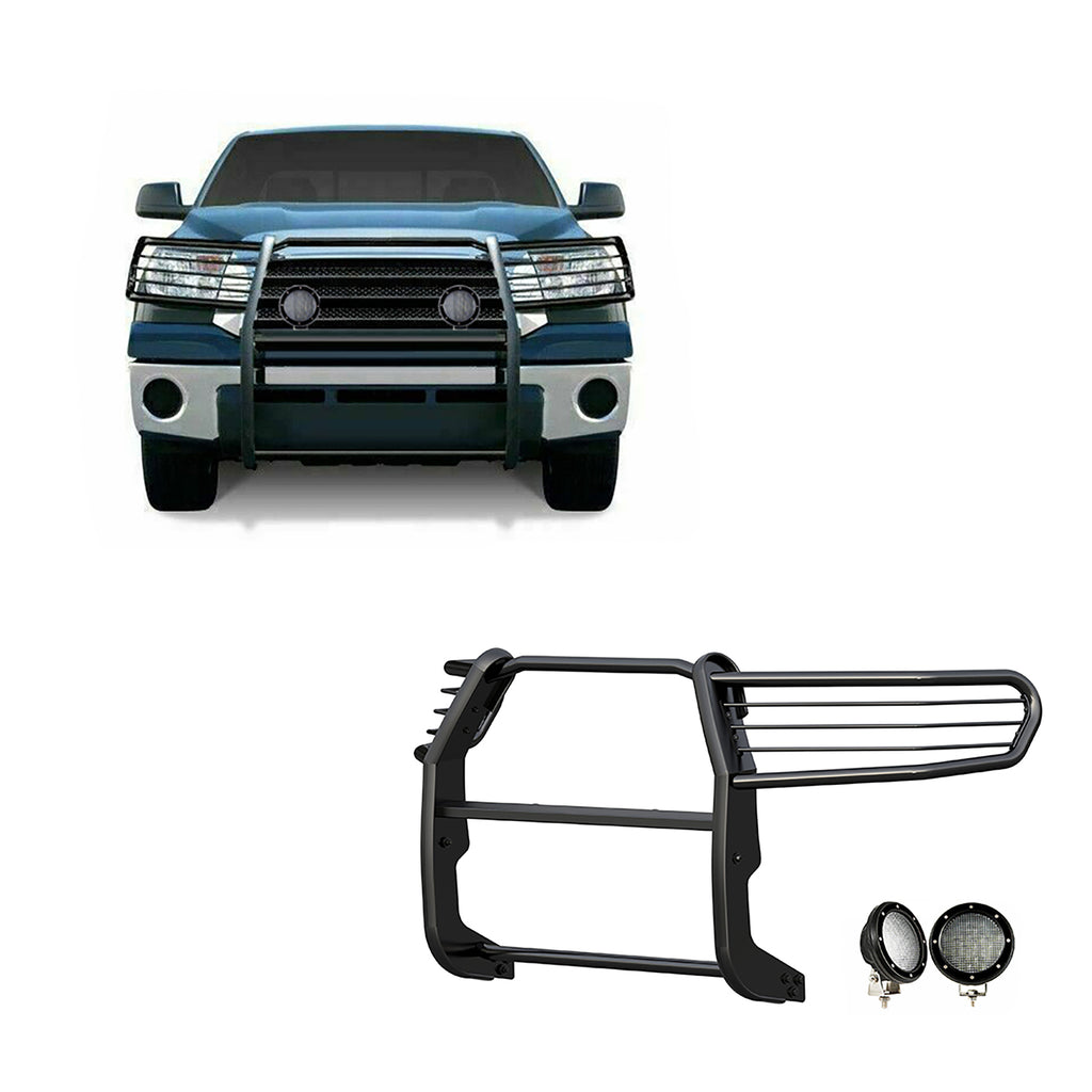 Black Horse Off Road 17A098900MA-PLFB Grille Guard Kit for Select Toyota Sequoia, Toyota Tundra