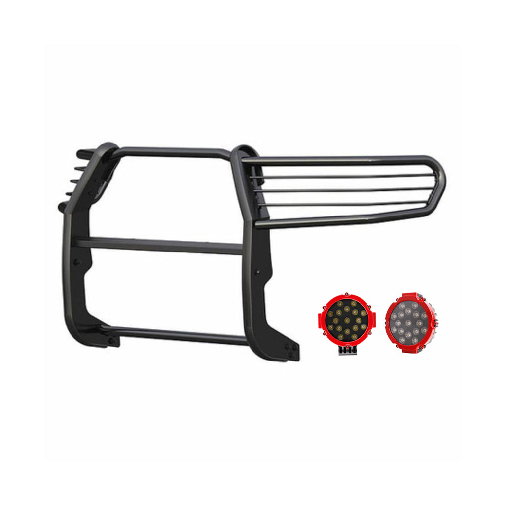Black Horse Off Road 17A098900MA-PLR Grille Guard Kit for Select Toyota Sequoia, Toyota Tundra
