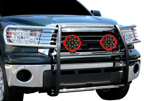 Black Horse Off Road 17A098900MSS-PLR Grille Guard Kit for Select Toyota Sequoia, Toyota Tundra