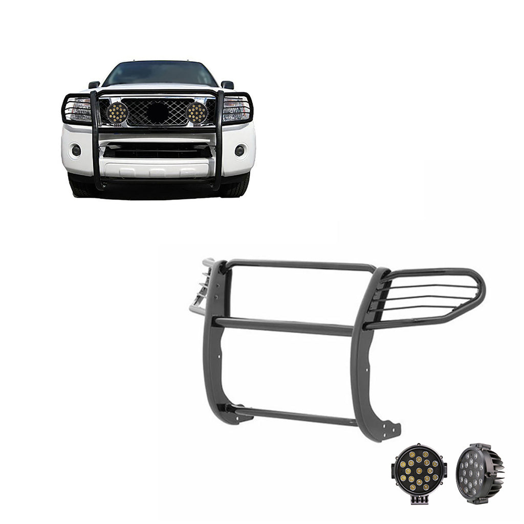 Black Horse Off Road 17A110200MA-PLB Grille Guard Kit for Select Nissan Frontier, Nissan Pathfinder