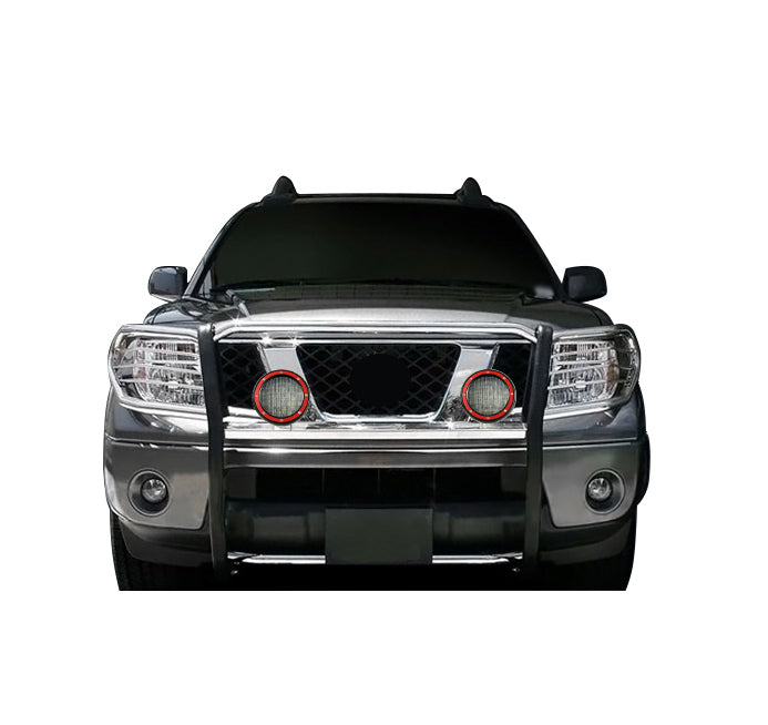 Black Horse Off Road 17A110200MSS-PLFR Grille Guard Kit for Select Nissan Frontier, Nissan Pathfinder