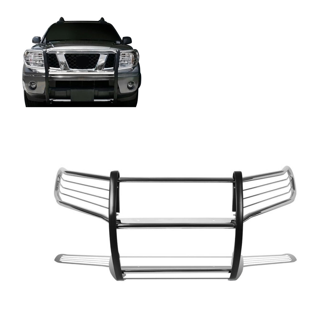Black Horse Off Road 17A110200MSS Grille Guard for Select Nissan Frontier, Nissan Pathfinder