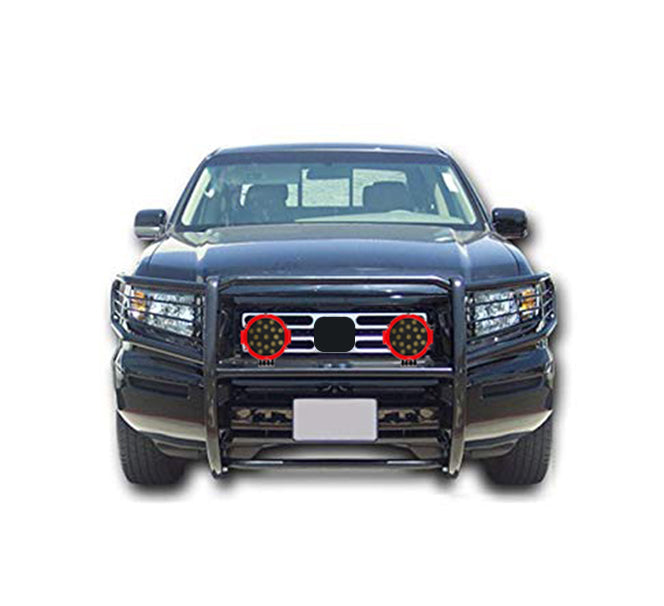 Black Horse Off Road 17A152500A1MA-PLR Grille Guard Kit for Select Honda Ridgeline
