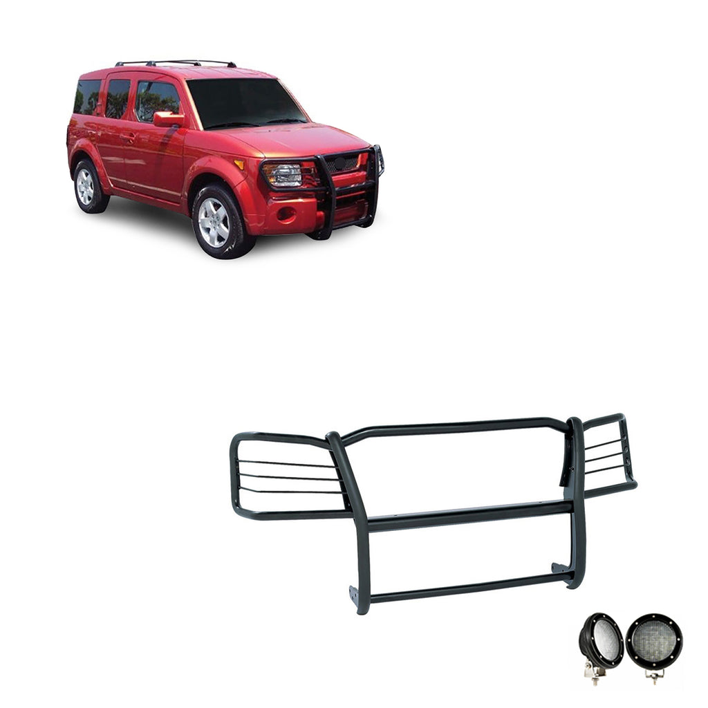 Black Horse Off Road 17A155900MA-PLFB Grille Guard Kit for Select Honda Element