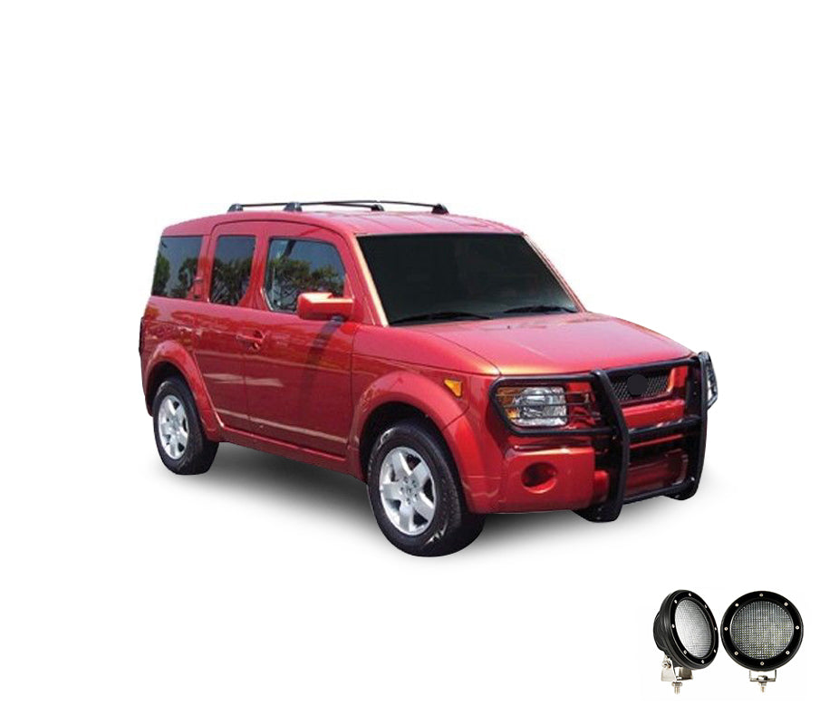 Black Horse Off Road 17A155900MA-PLFB Grille Guard Kit for Select Honda Element
