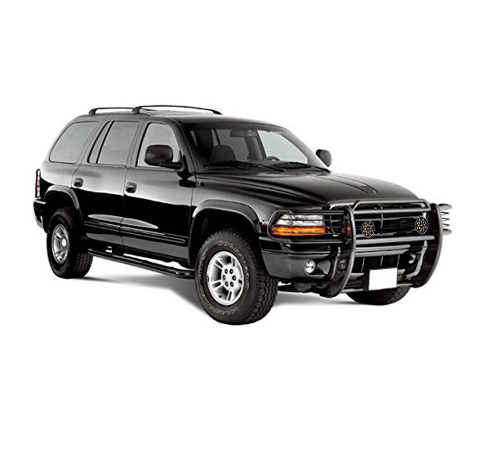Black Horse Off Road 17BH23MA-PLB Grille Guard Kit for Select Dodge Dakota, Dodge Durango