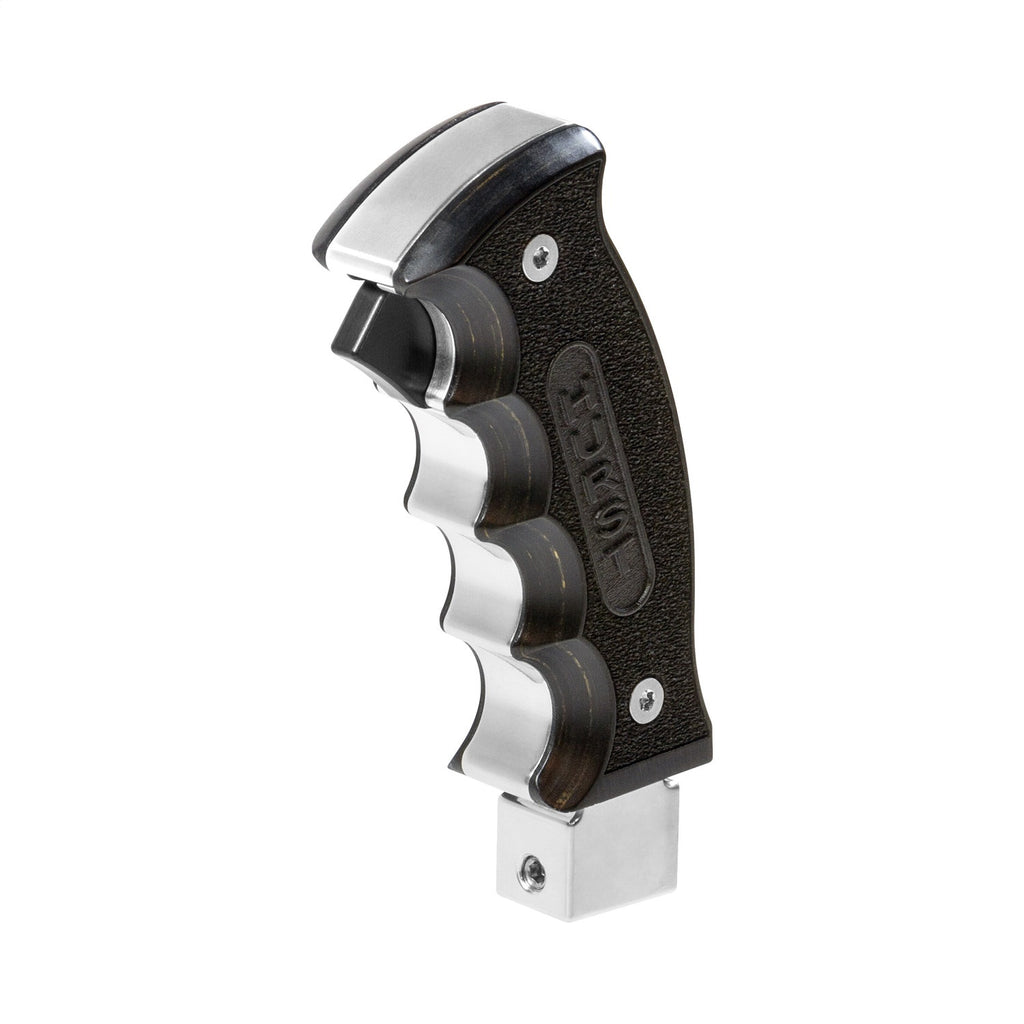 17C-Corvete-Billet-Plus-Shifter-Pistol-Grip-Polished-Aluminum-WBlack-Wood-Grips
