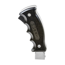 Load image into Gallery viewer, 17C-Corvete-Billet-Plus-Shifter-Pistol-Grip-Polished-Aluminum-WBlack-Wood-Grips