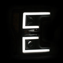Load image into Gallery viewer, 17C-F250350450-Projector-Headlights-WPlank-Style-Switchback-Black-WAmber-Excl-Factory-Led