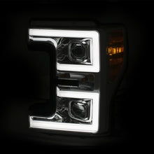 Load image into Gallery viewer, 17C-F250350450-Projector-Headlights-WPlank-Style-Switchback-Chrome-WAmber-Excl-Factory-Led