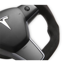 Load image into Gallery viewer, 17C-Tesla-Model-3--20C-Model-Y-Steering-Wheel-Alcantara-Wrapped-Black
