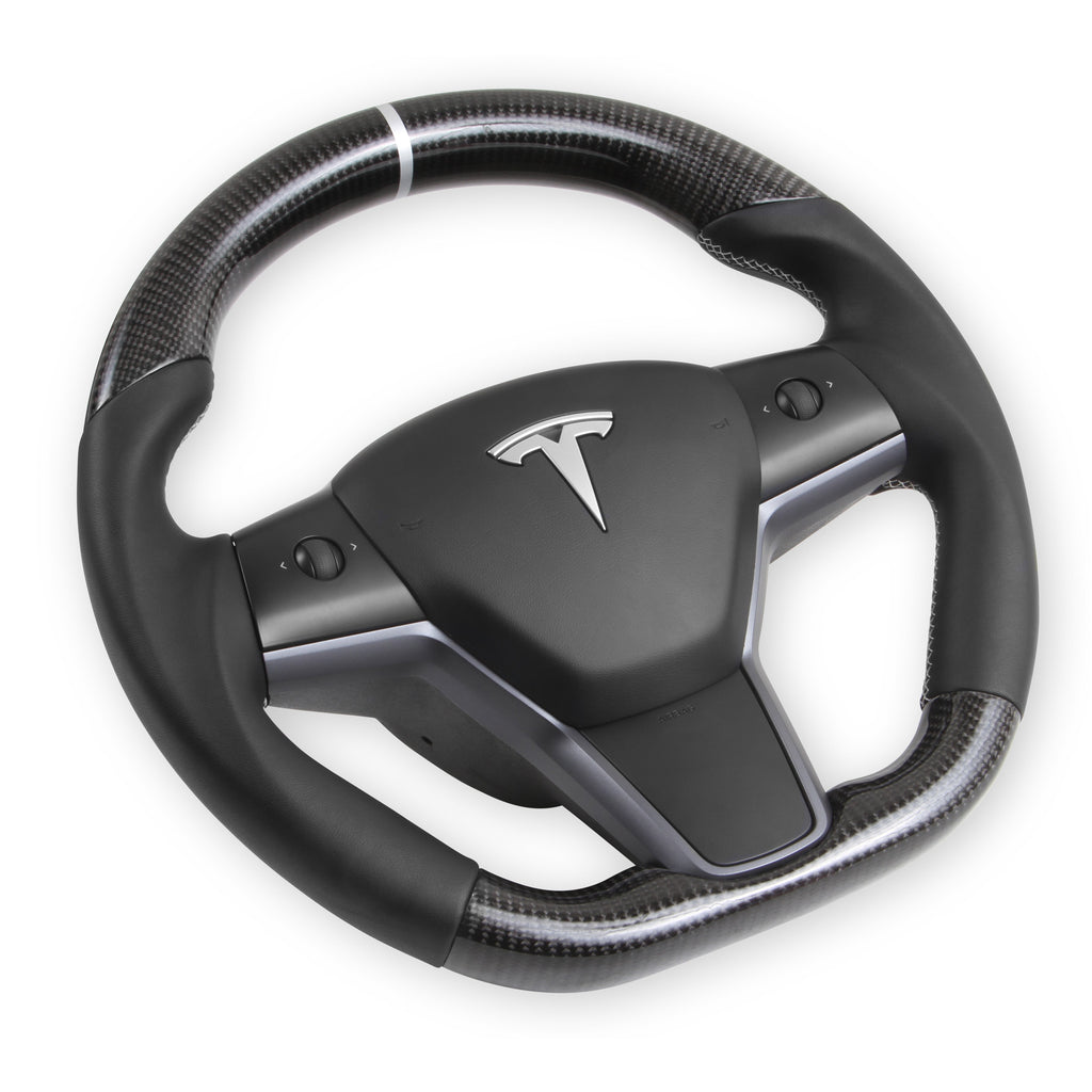 17C-Tesla-Model-3-Steering-Wheel-Carbon-Fiber-W-Leather-Grips-Black-Leather