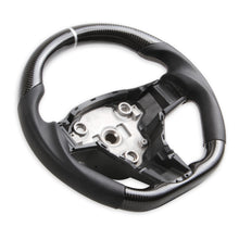 Load image into Gallery viewer, 17C-Tesla-Model-3-Steering-Wheel-Carbon-Fiber-W-Leather-Grips-Black-Leather