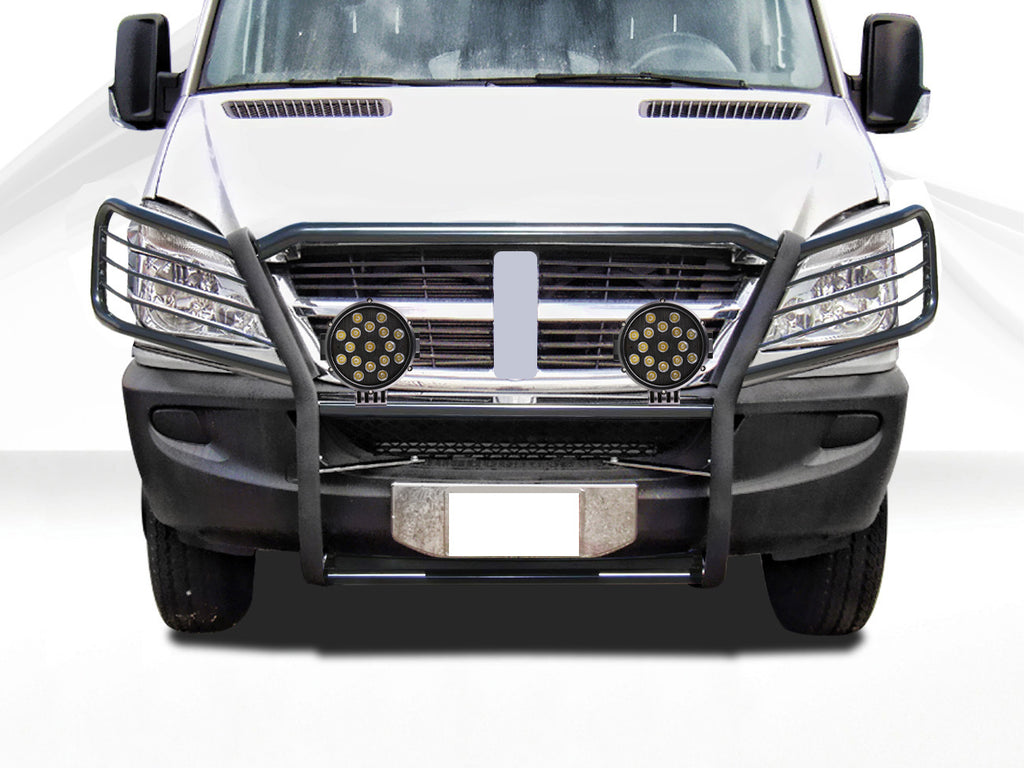 Black Horse Off Road 17D502MA-PLB Grille Guard Kit for Select Dodge Sprinter 2500, Dodge Sprinter 3500, Freightliner Sprinter 2500, Freightliner Sprinter 3500, Mercedes-Benz Sprinter, Mercedes-Benz Sprinter 2500, Mercedes-Benz Sprinter