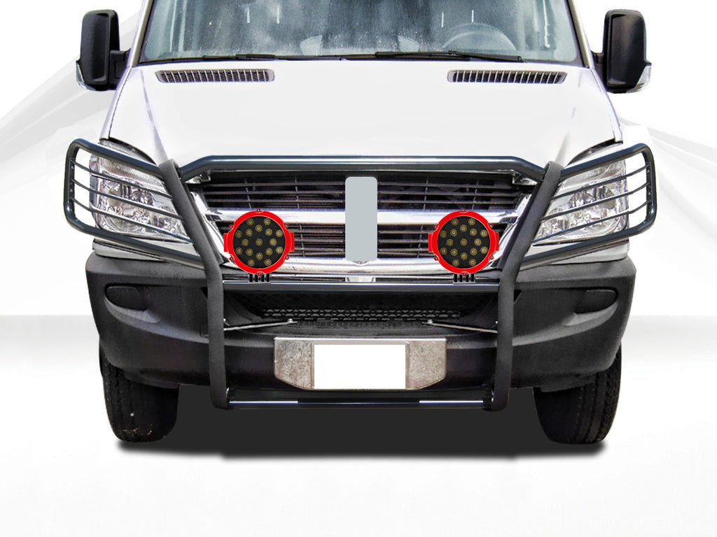 Black Horse Off Road 17D502MA-PLR Grille Guard Kit for Select Dodge Sprinter 2500, Dodge Sprinter 3500, Freightliner Sprinter 2500, Freightliner Sprinter 3500, Mercedes-Benz Sprinter 2500, Mercedes-Benz Sprinter