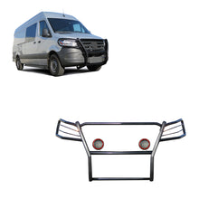 Load image into Gallery viewer, Black Horse Off Road 17D503MA-PLFR Grille Guard Kit for Select Freightliner Sprinter 1500, Freightliner Sprinter 2500, Freightliner Sprinter 3500, Freightliner Sprinter 3500XD, Freightliner Sprinter 4500, Mercedes-Benz Sprinter 1500, Mercedes-Benz