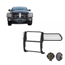 Load image into Gallery viewer, Black Horse Off Road 17DG100MA-PLB Grille Guard Kit for Select Dodge Ram 1500, Dodge Ram 2500, Dodge Ram