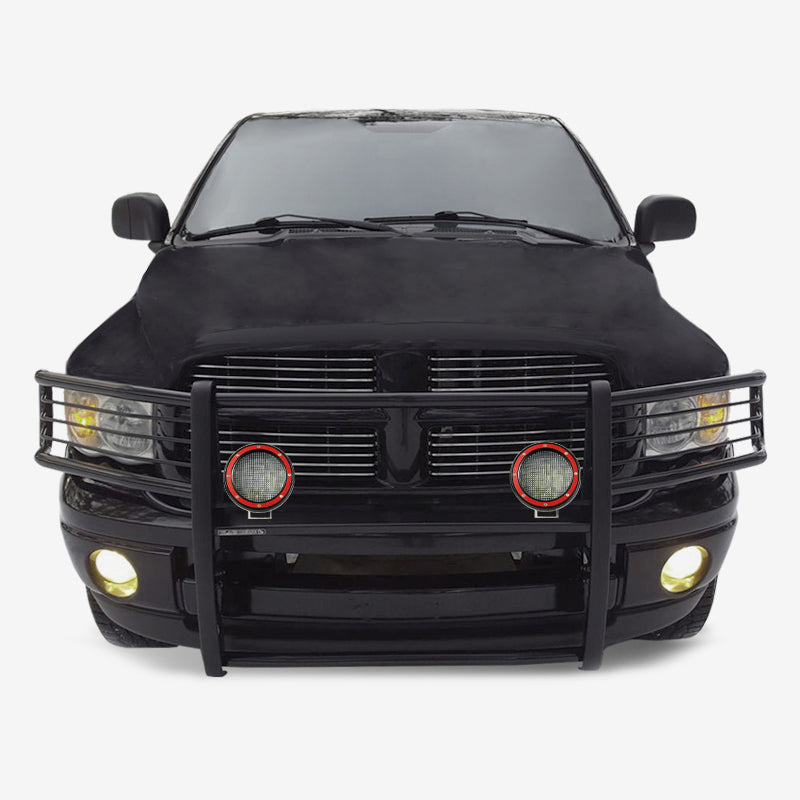 Black Horse Off Road 17DG105MA-PLFR Grille Guard Kit for Select Dodge Ram 1500, Dodge Ram 2500, Dodge Ram