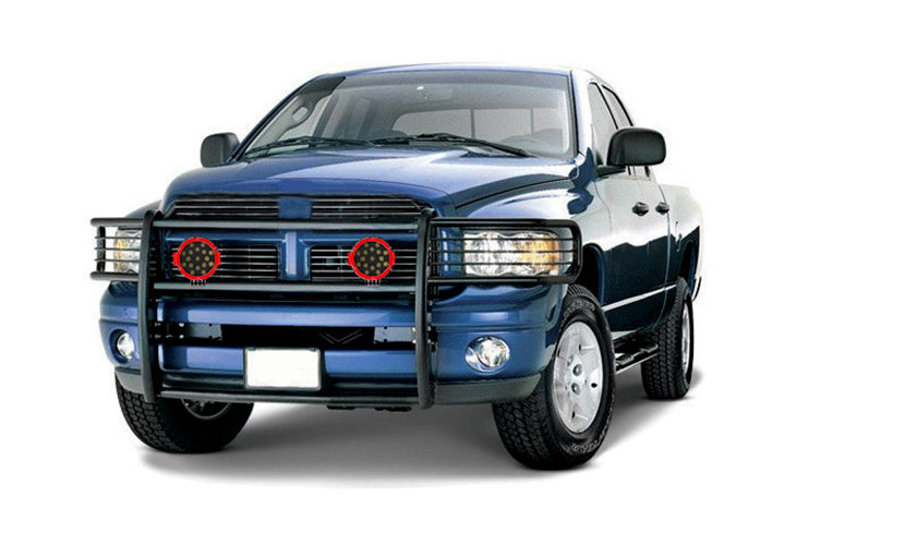 Black Horse Off Road 17DG105MA-PLR Grille Guard Kit for Select Dodge Ram 1500, Dodge Ram 2500, Dodge Ram