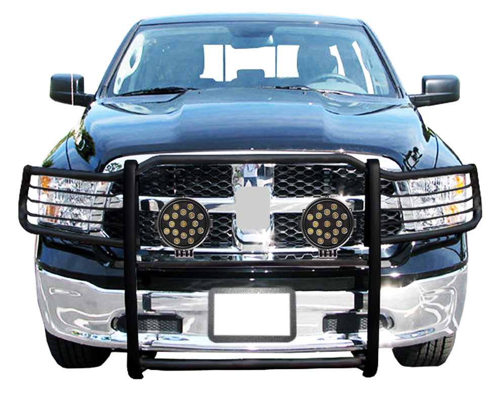 Black Horse Off Road 17DG109MA-PLB Grille Guard Kit for Select Dodge Ram 1500, Ram 1500, Ram Classic