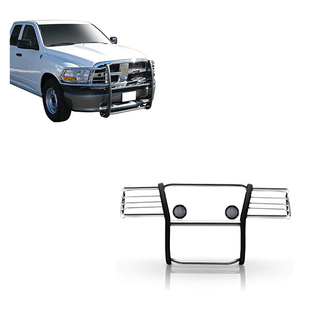 Black Horse Off Road 17DG109MSS-PLFB Grille Guard Kit for Select Dodge Ram 1500, Ram 1500, Ram Classic