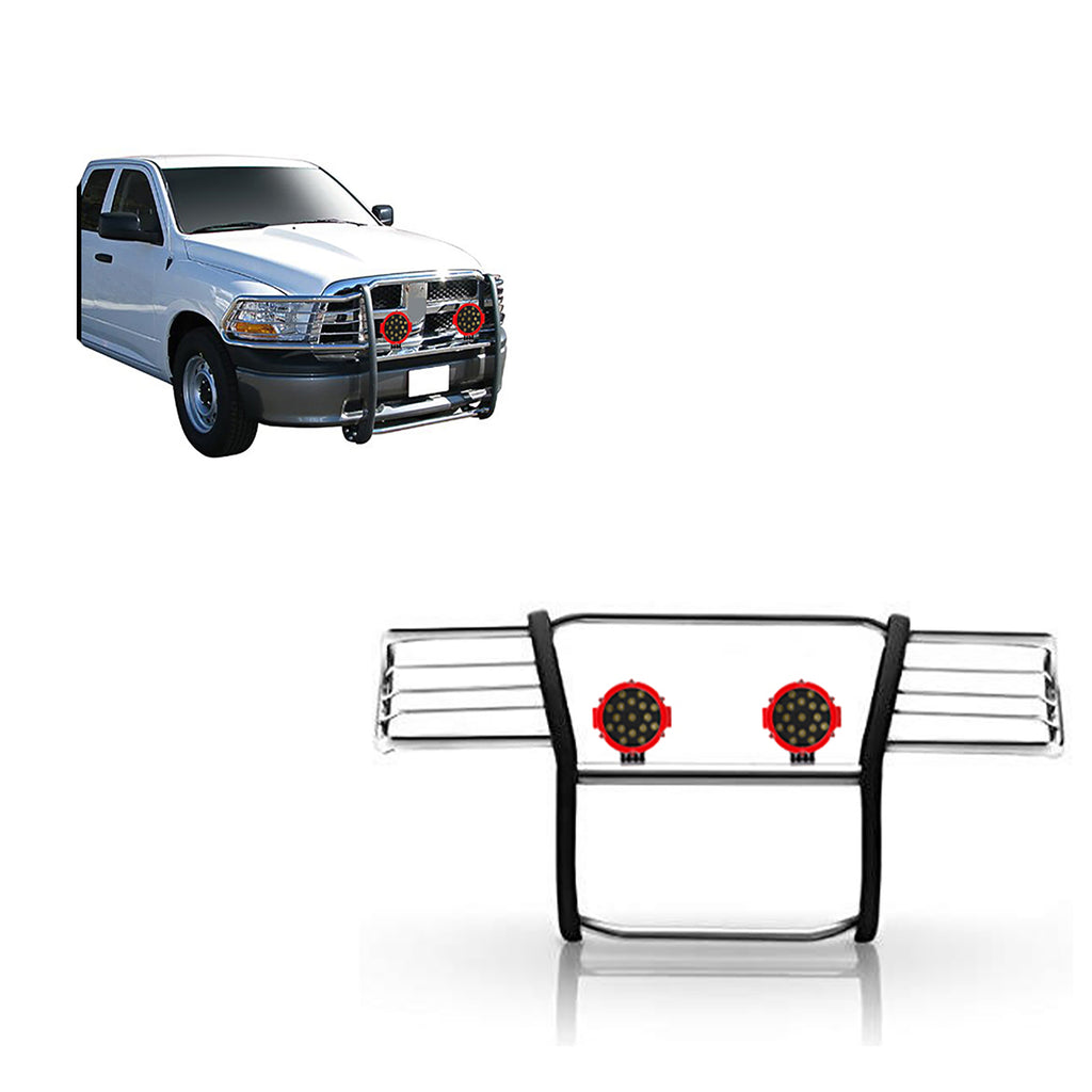 Black Horse Off Road 17DG109MSS-PLR Grille Guard Kit for Select Dodge Ram 1500, Ram 1500, Ram Classic