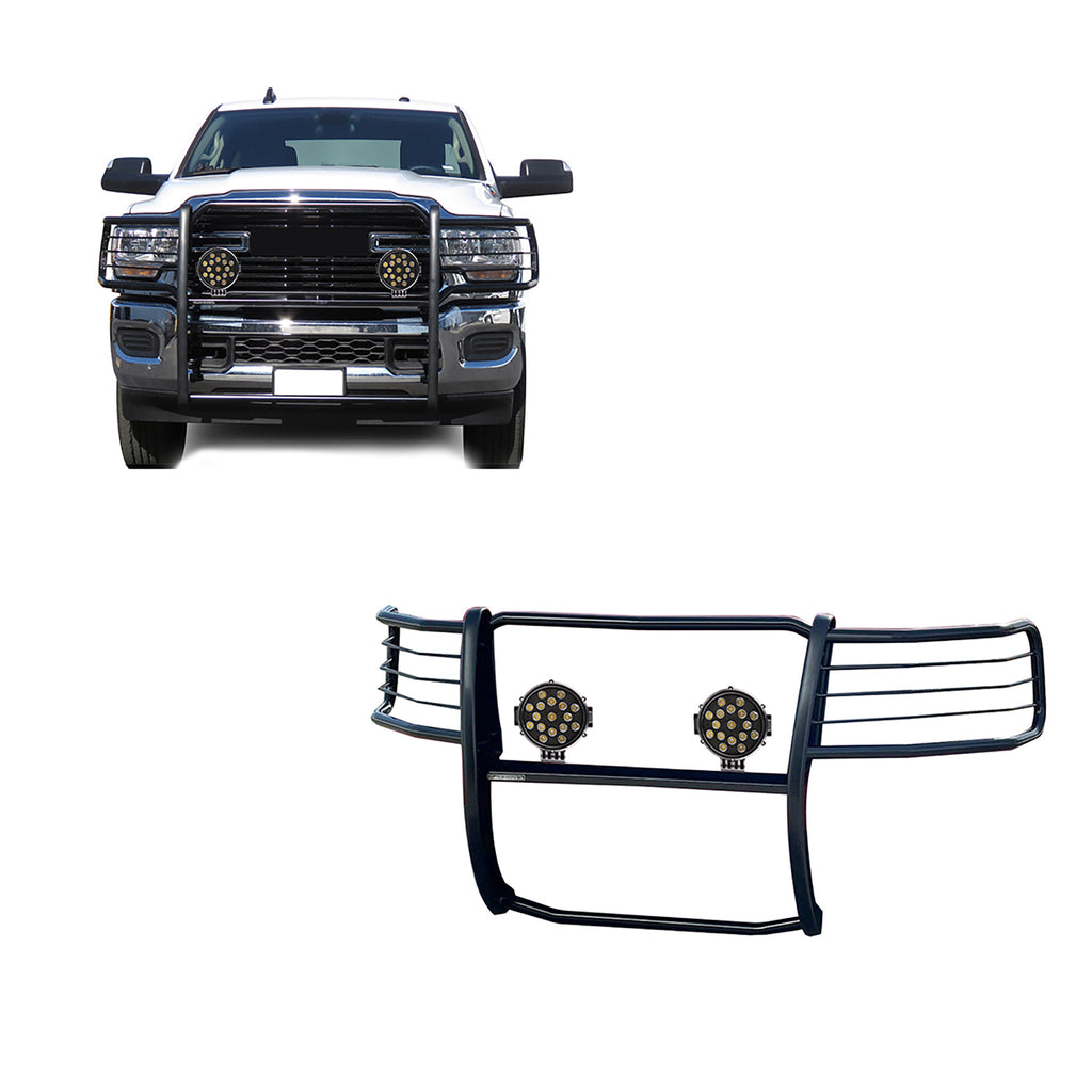 Black Horse Off Road 17DG113MA-PLB Grille Guard Kit for Select Ram 2500, Ram