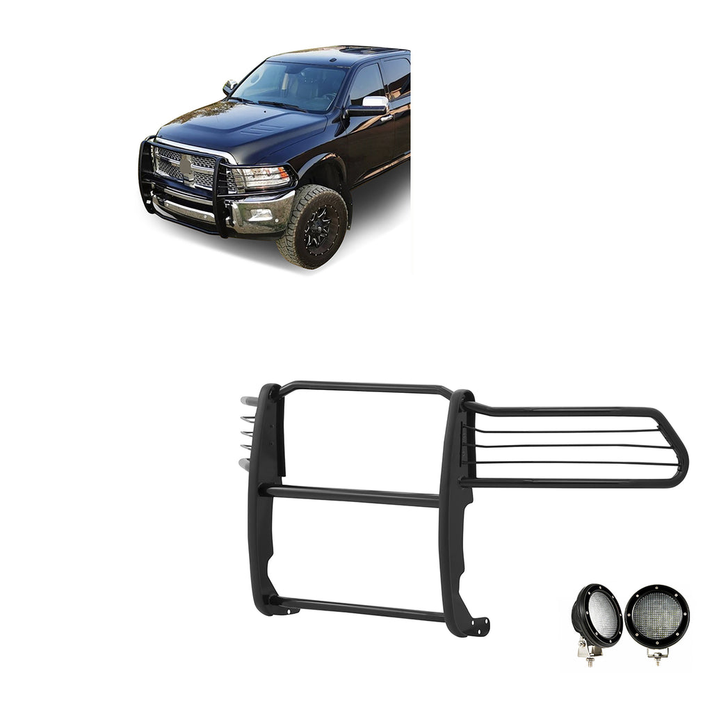 Black Horse Off Road 17DR01MA-PLFB Grille Guard Kit for Select Ram 2500, Ram