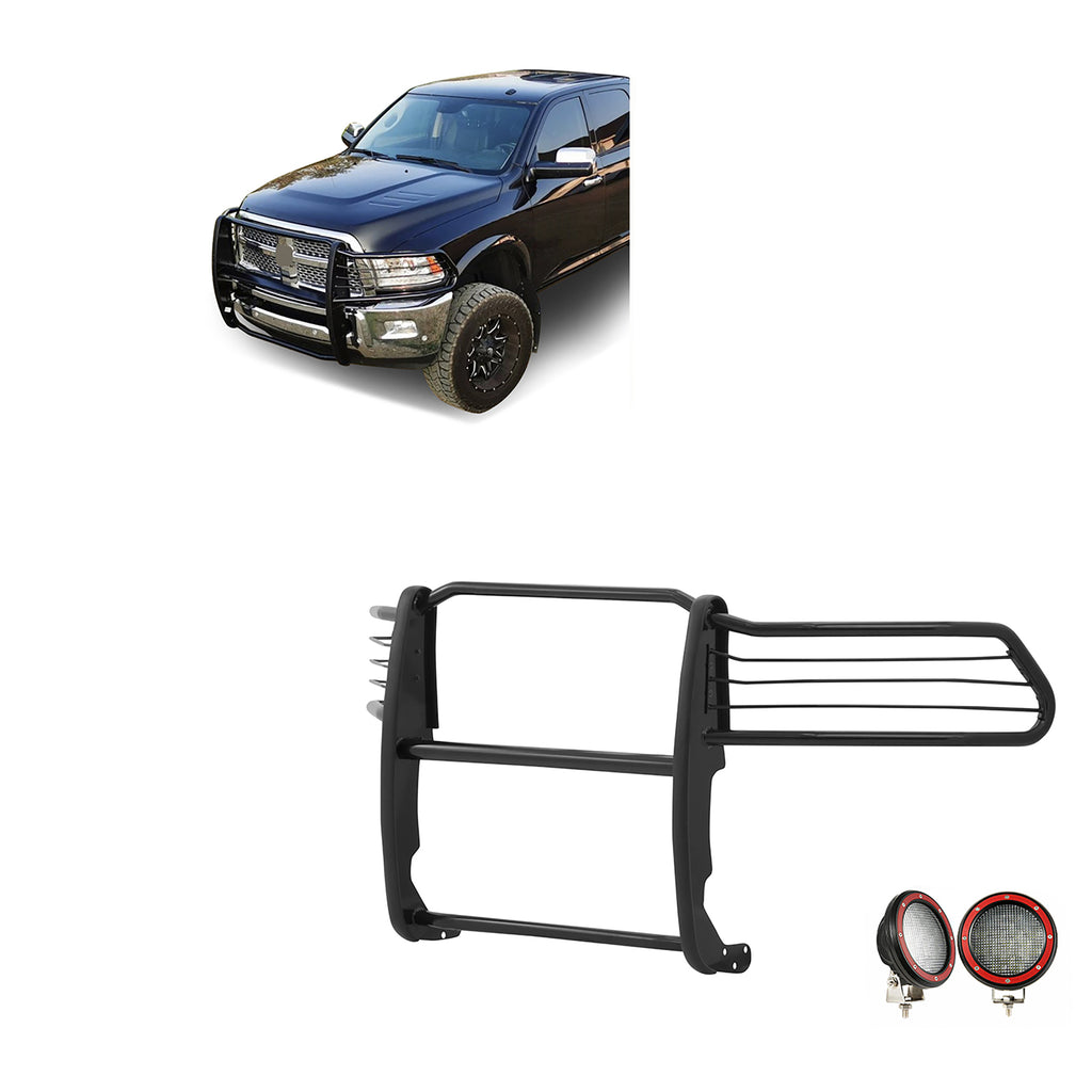 Black Horse Off Road 17DR01MA-PLFR Grille Guard Kit for Select Ram 2500, Ram