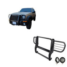 Load image into Gallery viewer, Black Horse Off Road 17EH26MA-PLFB Grille Guard Kit for Select Jeep Liberty
