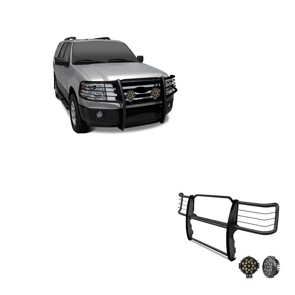 Black Horse Off Road 17F80218MA-PLB Grille Guard Kit for Select Ford Explorer, Mercury Mountaineer