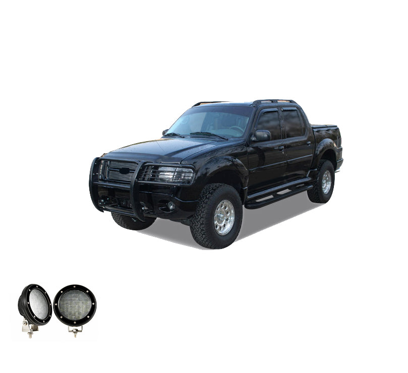 Black Horse Off Road 17F80218MA-PLFB Grille Guard Kit for Select Ford Explorer, Mercury Mountaineer
