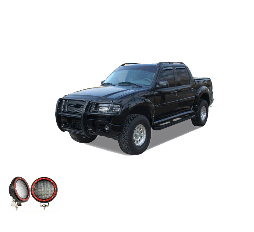 Black Horse Off Road 17F80218MA-PLFR Grille Guard Kit for Select Ford Explorer, Mercury Mountaineer