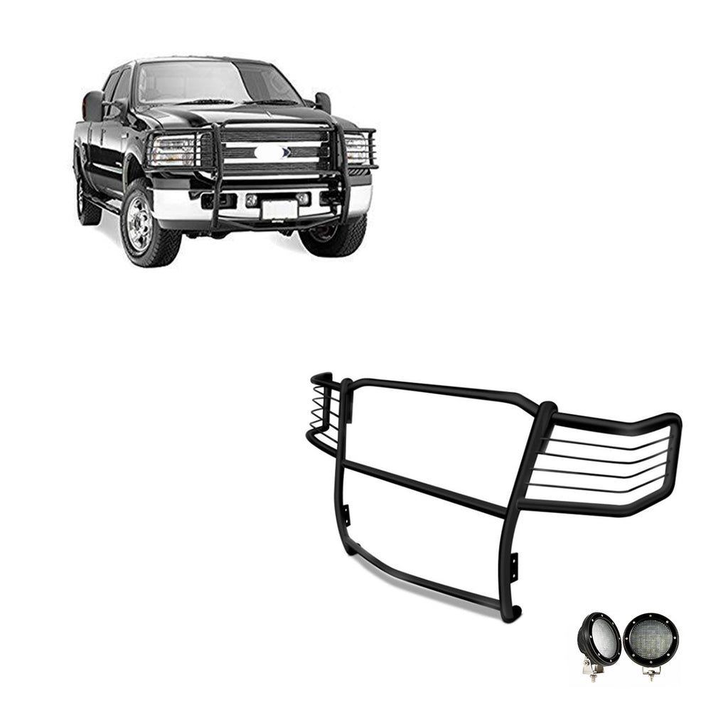 Black Horse Off Road 17FB23MA-PLFB Grille Guard Kit for Select Ford F-250 Super Duty, Ford F-350 Super Duty, Ford F-450 Super Duty, Ford F-550 Super Duty