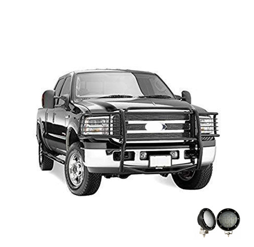 Black Horse Off Road 17FB23MA-PLFB Grille Guard Kit for Select Ford F-250 Super Duty, Ford F-350 Super Duty, Ford F-450 Super Duty, Ford F-550 Super Duty