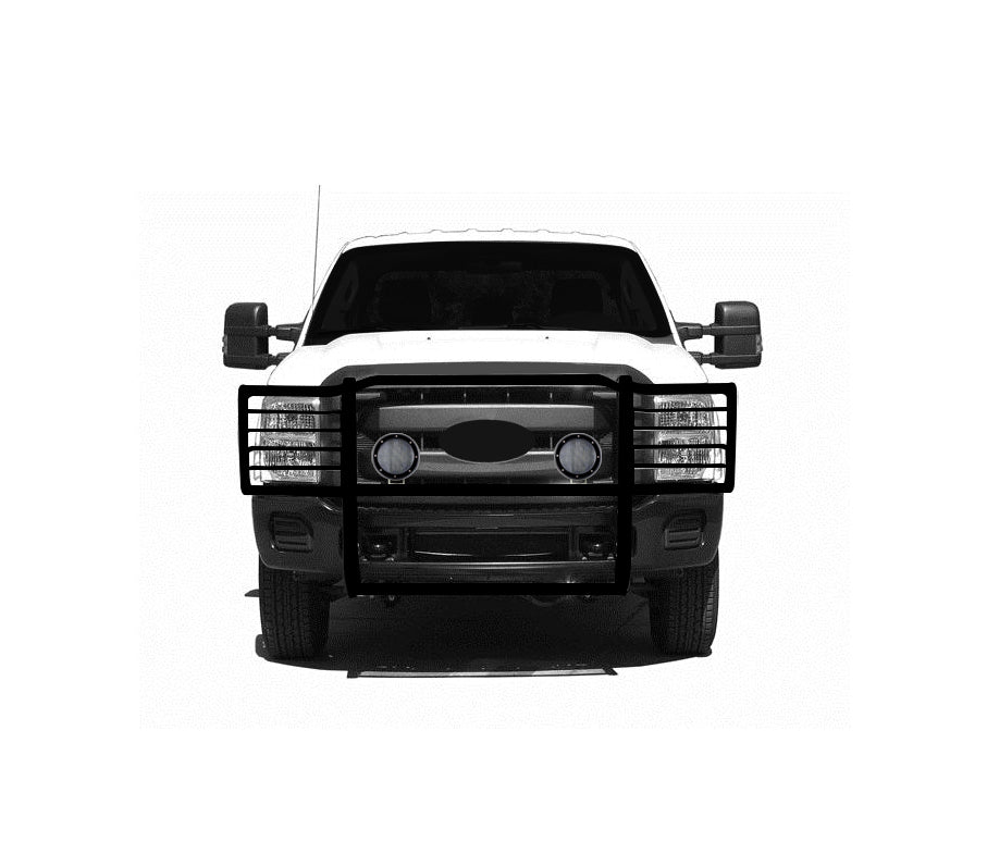 Black Horse Off Road 17FB26MA-PLFB Grille Guard Kit for Select Ford F-250 Super Duty, Ford F-350 Super Duty, Ford F-450 Super Duty, Ford F-550 Super Duty