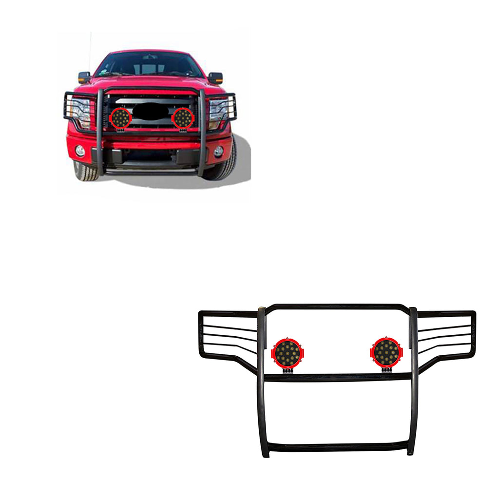 Black Horse Off Road 17FB26MA-PLR Grille Guard Kit for Select Ford F-250 Super Duty, Ford F-350 Super Duty, Ford F-450 Super Duty, Ford F-550 Super Duty