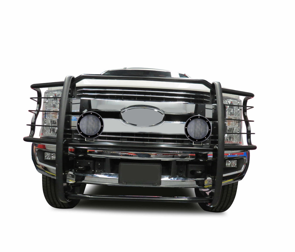 Black Horse Off Road 17FB28MA-PLFB Grille Guard Kit for Select Ford F-250 Super Duty, Ford F-350 Super Duty, Ford F-450 Super Duty, Ford F-550 Super Duty