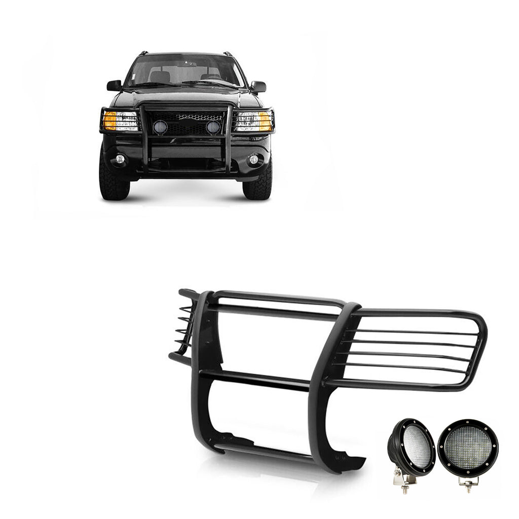 Black Horse Off Road 17FJ26MA-PLFB Grille Guard Kit for Select Ford Explorer