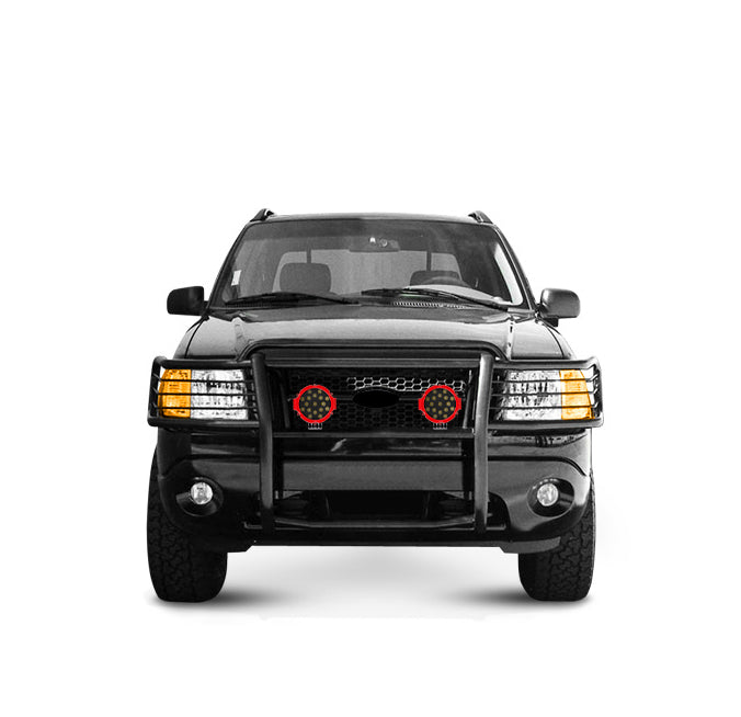 Black Horse Off Road 17FJ26MA-PLR Grille Guard Kit for Select Ford Explorer