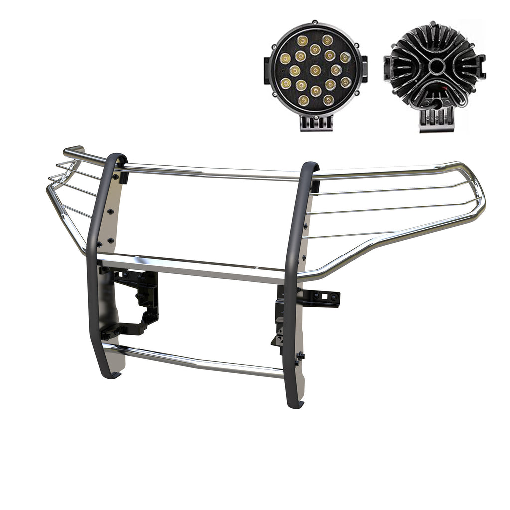 Black Horse Off Road 17FJ31MSS-PLB Grille Guard Kit for Select Ford Explorer