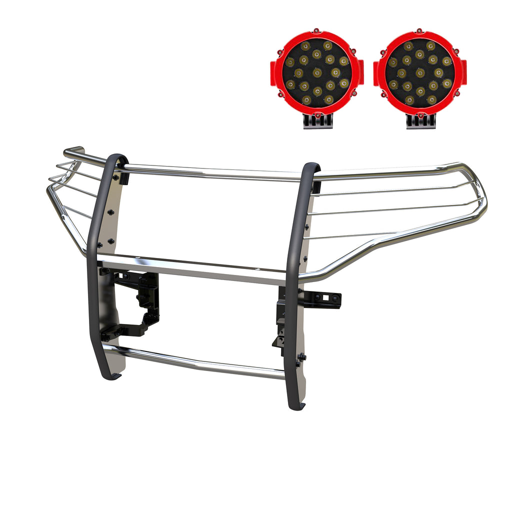 Black Horse Off Road 17FJ31MSS-PLR Grille Guard Kit for Select Ford Explorer