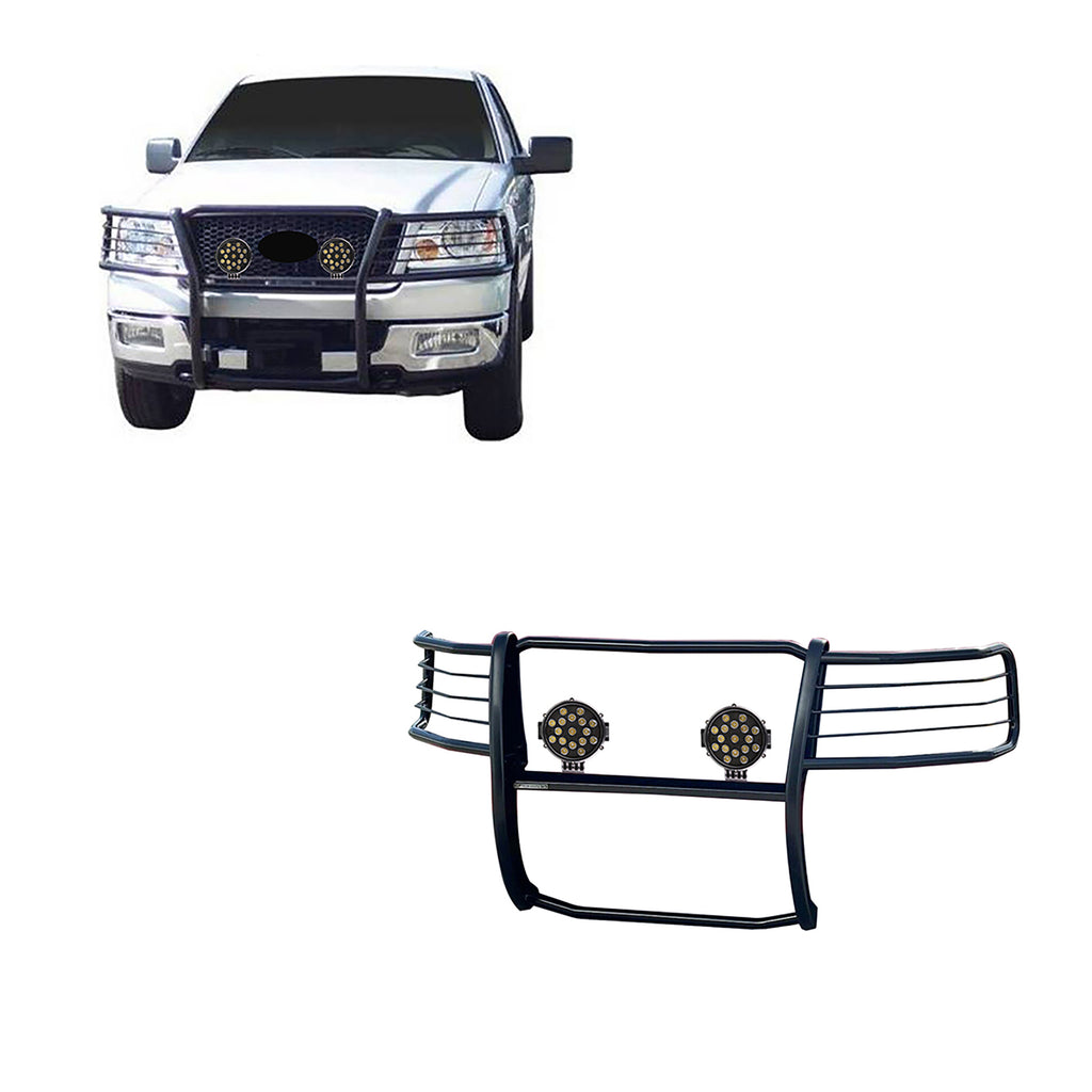 Black Horse Off Road 17FP28MA-PLB Grille Guard Kit for Select Ford F-150