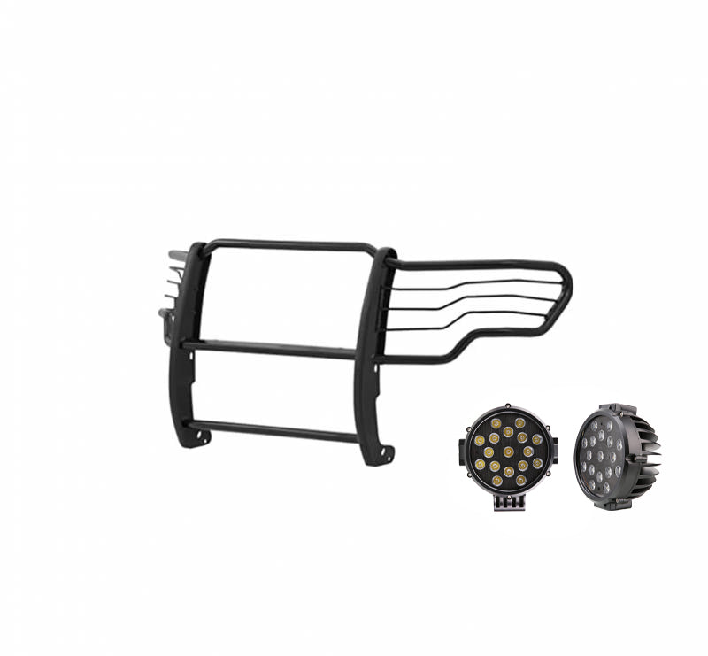 Black Horse Off Road 17FP30MA-PLB Grille Guard Kit for Select Ford F-150