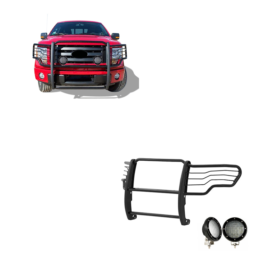Black Horse Off Road 17FP30MA-PLFB Grille Guard Kit for Select Ford F-150