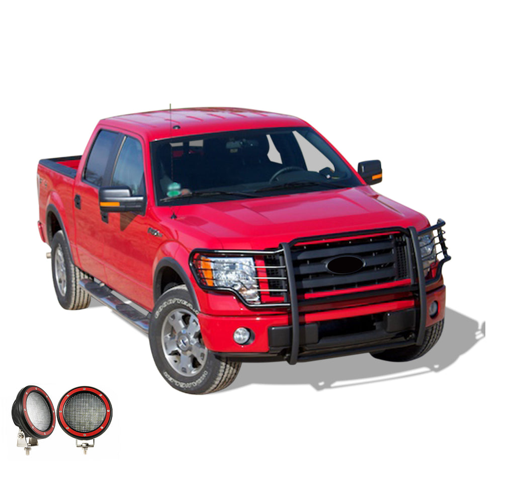 Black Horse Off Road 17FP30MA-PLFR Grille Guard Kit for Select Ford F-150