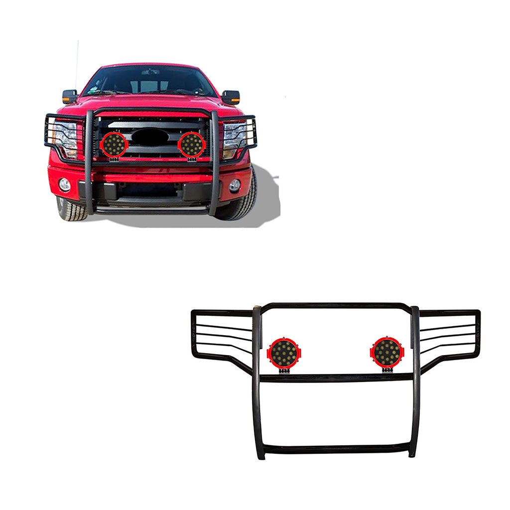 Black Horse Off Road 17FP30MA-PLR Grille Guard Kit for Select Ford F-150
