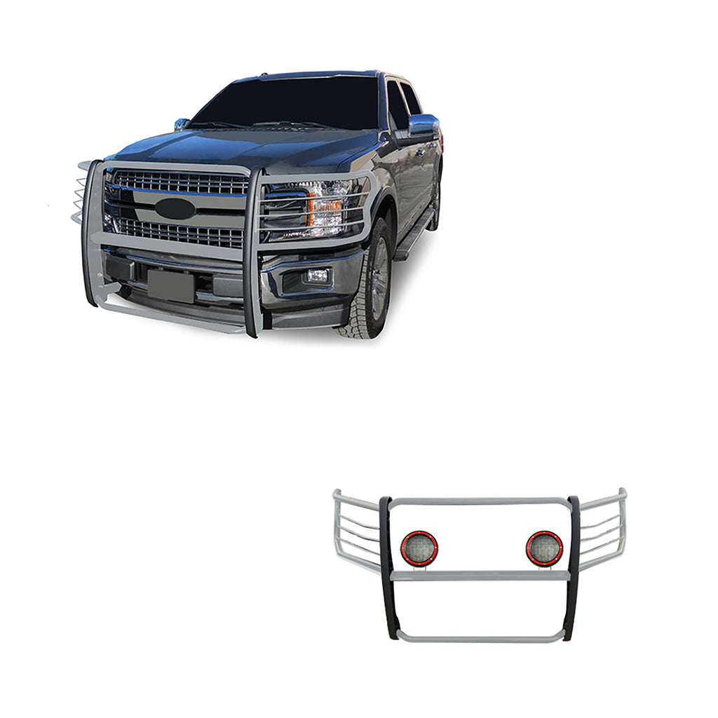 Black Horse Off Road 17FP32MSS-PLFR Grille Guard Kit for Select Ford F-150
